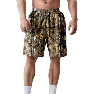 Camo Board Swim Shorts Trunks Realtree Camo Print Men's